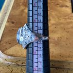 Genuine White Buffalo Sterling Silver Ring Size 7 Photo 7