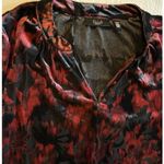 Ella Womens Velvet Burnout Top Size Small Black Sheer Vamp Whimsigoth Photo 1