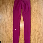Lululemon Burgundy High-Waisted Leggings Photo 2