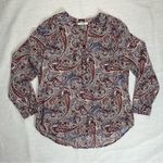 Roz & Ali  | Paisley Long Sleeve Blouse | Large Photo 0