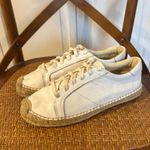 Anthropologie Soludos white 100% leather espafrille sneaker size 9 Photo 4