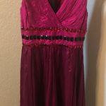 Spiegel  fuchsia dress with gemstones in waistline Photo 2