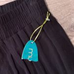 Mynah Side Slit Rayon Beach Pants Size XS Black Photo 3