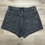 Abercrombie & Fitch Natural High Rise Black Belted Jean Shorts Size 28 Photo 4