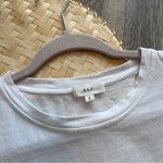 ALC Frank A.L.C. White and‎ striped puff sleeve blouse Photo 2