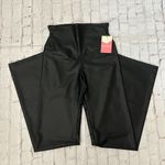 Yummie by Heather Thomson Matte Black Faux Leather Bootcut Shaping Pants Medium Photo 2