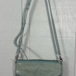 Botkier  Trigger Womens Blue Leather Studded Zipper Crossbody Shoulder Bag EUC Photo 0