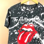 The Rolling Stones  Size Small Graphic Band Tee Music Rock Bleach Dye Paint Photo 4
