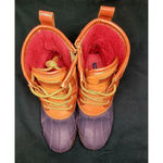 Tommy Hilfiger Rain Snow Duck Boots Size Blue Tan Women's 8M Photo 6