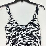 SWIM SOLUTUIONS NWT $102 Tiered Ruffle faukini one piece swimsuit 10 M Black Size M Photo 9