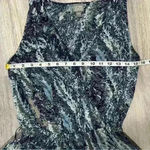 Converse  One Star Sleeveless Blue Casual Mini Skater Dress Rayon V Neck Size XS Photo 5