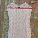 victoria’s secret sheer pink lace slip dress with bow detail measurements added Photo 5