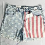 Judy Blue  Americana denim cutoff shorts new with tags size 1XL Photo 0