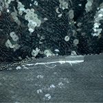 Vintage Fully Sequinned & Beaded Wild Cat Leopard Dolman Sleeve Silk Top Size S Black Photo 14