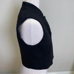 BCBGMAXAZRIA  Women Black Crop Alejandro Vest Size Small Photo 6