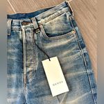 Gucci Butterfly Embroidered Denim Jeans Photo 2