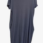 Time And Tru  gray ribbed long dress knit sz large Photo 0