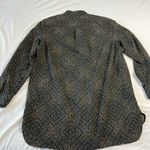 Lauren Ralph Lauren Women's XL Blouse Black Gold Tunic Sleek Silky Photo 7