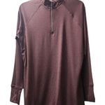 Baw Pullover Half Zip Long Sleeve Athletic Top Running Shirt Purple Size XL Photo 0