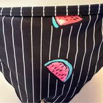 Body Glove  Tie Bikini Bottom Flirty Cheeky Womens XS Swimsuit Black Watermelon Photo 1