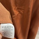 Meshki (NWT) Harriet Satin Midi High Split Dress, Biscuit, Size L Photo 10