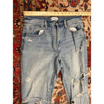 Pistola Distressed Boyfriend Jeans Light Wash Ripped Knees Relaxed Fit Size 29 Photo 3