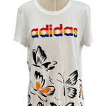 Adidas x Farm Rio Graphic Tee Shirt Top Butterfly Print White Size XL Photo 0