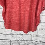 Womens scoopneck 3/4 sleeve batwing top w/floral lace shoulder S Multi Photo 1