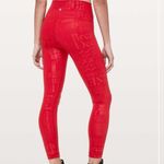 Lululemon Wunder Under HR 7/8 20YR 25” Color; 20YR Manifesto DRK Red Size 2 Photo 1