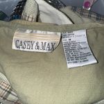 Casey & Max Patchwork Embroidered Vest M Beige Plaid Floral Cottagecore Tan Size M Photo 4