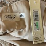 Eliza J Sequined Backless Sleeveless Long Ball Gown Gold Size 8 Formal Dress Photo 8