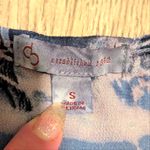 Dress Barn DB‎  S Small Tie Dye Tunic Babydoll Top Shirt Cover Up Blue Pink Boho Photo 1