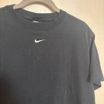 Nike Women’s T-Shirt Short Sleeve Swoosh 100% Cotton Black White Size Small Photo 1