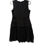 Sam Edelman NWT  Sleeveless Black Pleated Asymmetrical Mini Dress Cocktail Sz 6 Photo 6