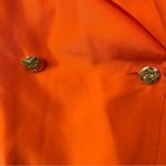 Etcetera  silk orange double breasted trench coat size‎ 6 fall halloween pumpkin Photo 3