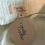 Camila Coelho White Wide Leg Shorts MEDIUM Cotton Gauze Pockets Cuff $158 NEW Photo 6