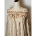 WAYF Cream Off The Shoulder Long Sleeve Floral Print Flowy Tunic Dress L Photo 5