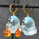 Boutique Ghost and Pumpkin Halloween Earrings Photo 11