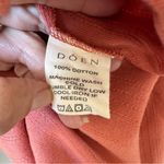 Doen Annie tie neck pointelle long sleeve tee top Bruschetta (terracota) sz XL Orange Photo 8