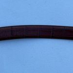 Brighton ONYX Belt Brown Leather Faux Gator Size 42 Photo 3