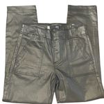 Kut From The Kloth Black Coated Reese Ankle Straight Pants Photo 5