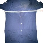 YALA LESLIE LONG SLEEVE OVERSIZE BAMBOO CARDIGAN SLOUCH POCKETS BLUE WOMEN S/M Photo 5