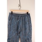 Johnny Was  Womens Pants Blue Jogger Embroidered Cargo Pull On Casual Size Small Photo 2