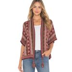 Peruvian Connection  Cotton Cardigan with Tassels Size XS/S Photo 9