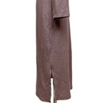 Anthropologie  Eri+Ali Pink Knit  V-neck Midi Long Sleeve Boho Sweater Dress Sz M Photo 3