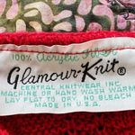 Vintage Cable Knit Sweater Size M Red Short Sleeve Statement Sleeve Deadstock Size M Photo 4