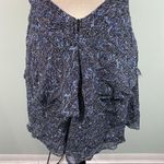ZARA Women's Blue & Black Graphics V-neck Tank Babydoll Dress Size M #6895/275 Photo 7