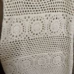 Aerie Party Coverup Knit Crochet Sheer Ivory Mini Dress XL NWT Photo 1