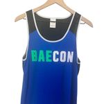 PINK - Victoria's Secret Victoria’s Secret Pink Small Blue & Black Baecon Muscle Tank Top Photo 0