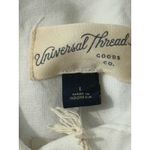 Universal Threads NWT Universal Thread Womens White Button Down Long Sleeve Shirt Large Layering L Photo 4